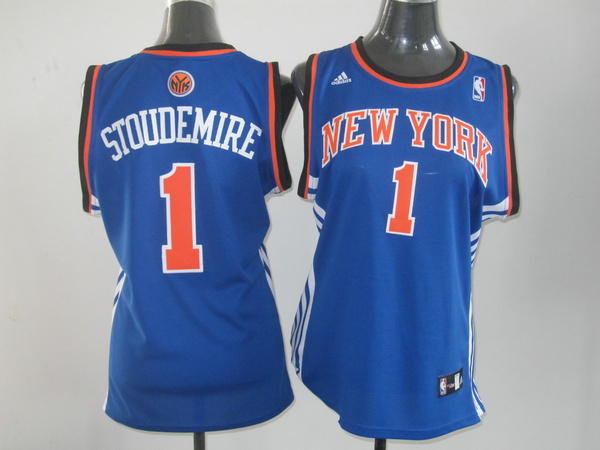  NBA Women New York Knicks 1 Amar'e Stoudemire Swingman Blue Jersey